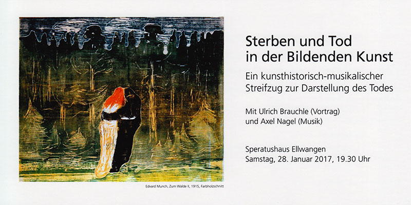 Ulrich Brauchle, Vortrag Sterben und Tod in der Bildenden Kunst